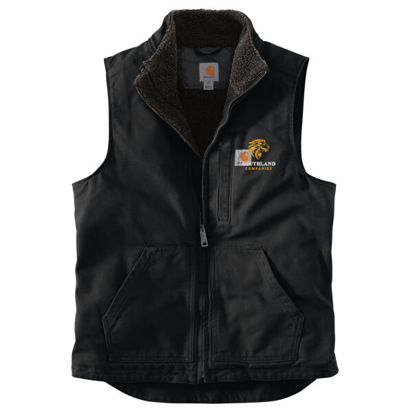 Optional Logo - Sherpa Lined Mock Neck Vest Thumbnail