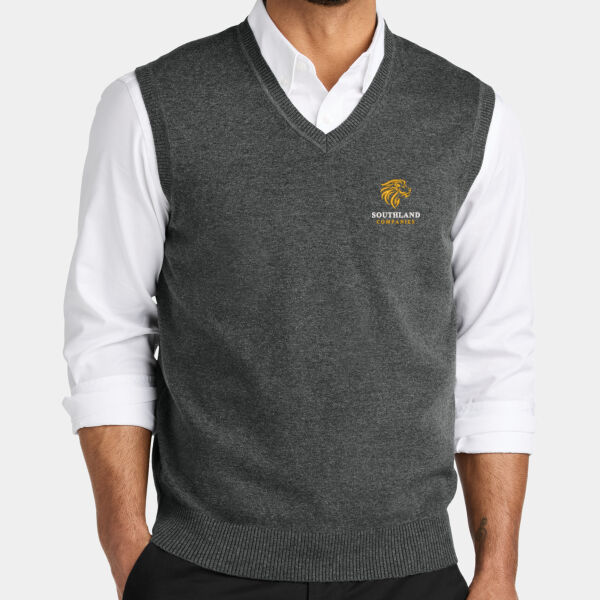 Optional Logo - Easy Care Sweater Vest Thumbnail