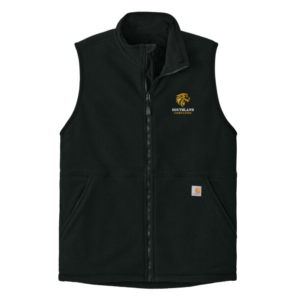 Optional Logo - Textured Fleece Vest Thumbnail