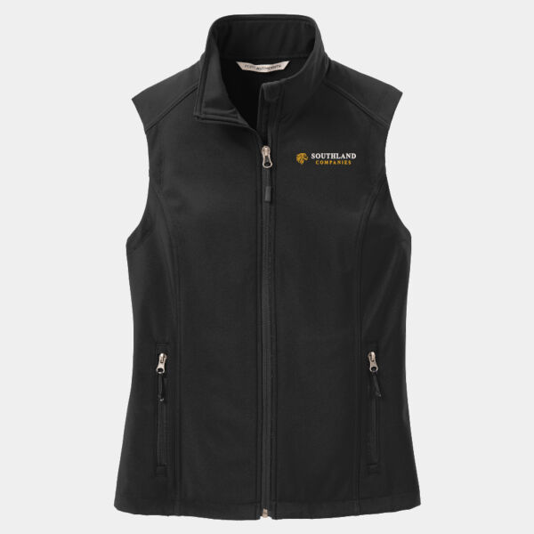 Optional Logo - Ladies Core Soft Shell Vest Thumbnail