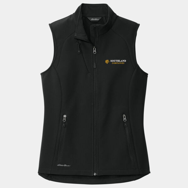Optional Logo - Ladies Stretch Soft Shell Vest Thumbnail