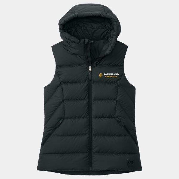 Optional Logo - Women's Coldsnap Hooded Down Vest Thumbnail