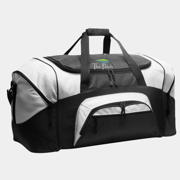 Optional Logo - Standard Colorblock Sport Duffel Thumbnail